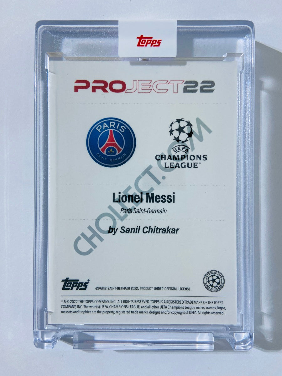 Lionel Messi - Paris Saint-Germain 2022 Topps Project 22 by Sanil Chitrakar