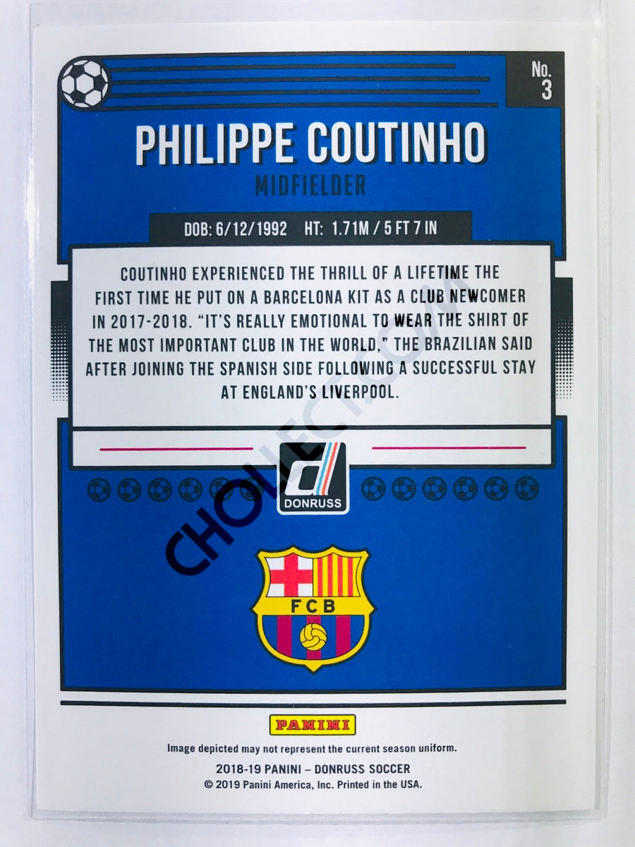 Philippe Coutinho - FC Barcelona 2018-19 Panini Donruss #3