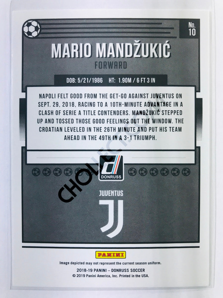 Mario Mandzukic - Juventus 2018-19 Panini Donruss #10