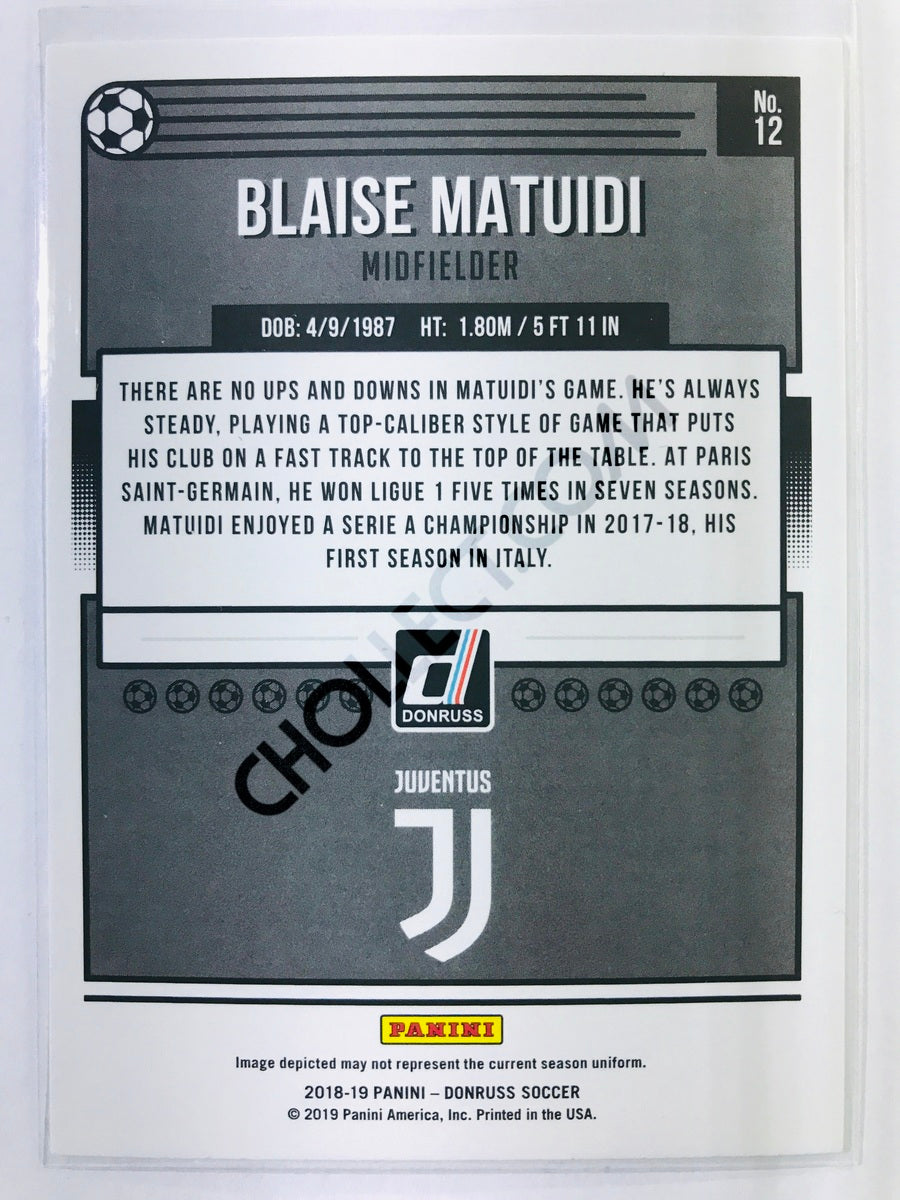 Blaise Matuidi - Juventus 2018-19 Panini Donruss #12