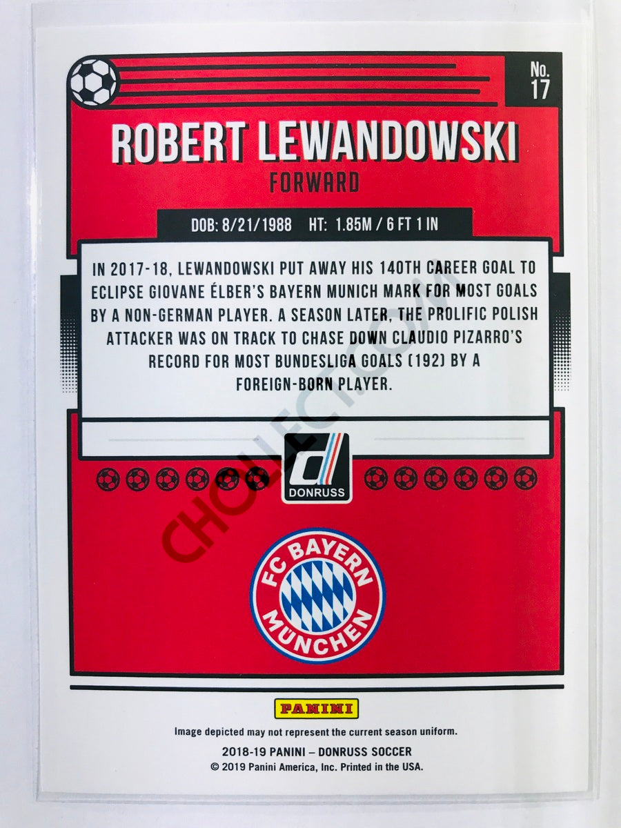 Robert Lewandowski - FC Bayern Munich 2018-19 Panini Donruss #17