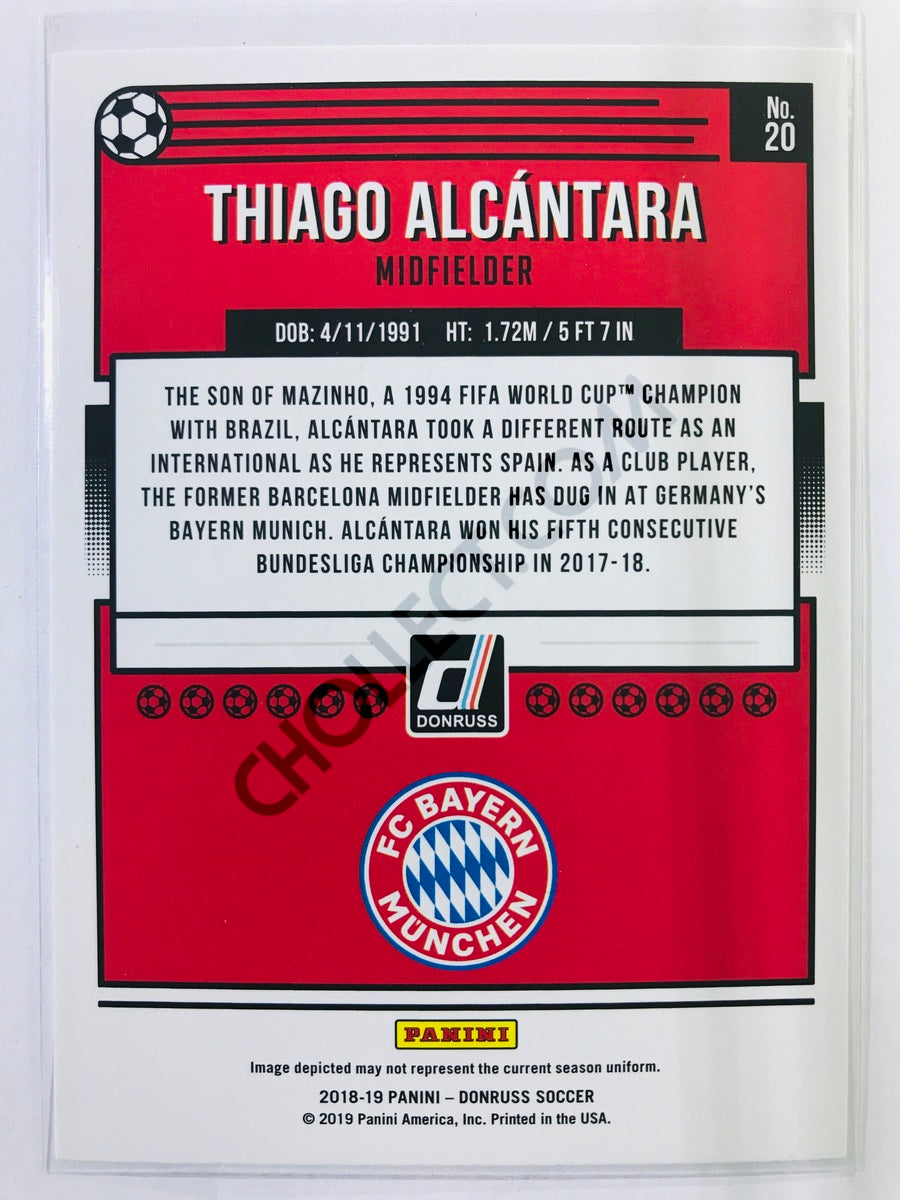 Thiago Alcantara - FC Bayern Munich 2018-19 Panini Donruss #20