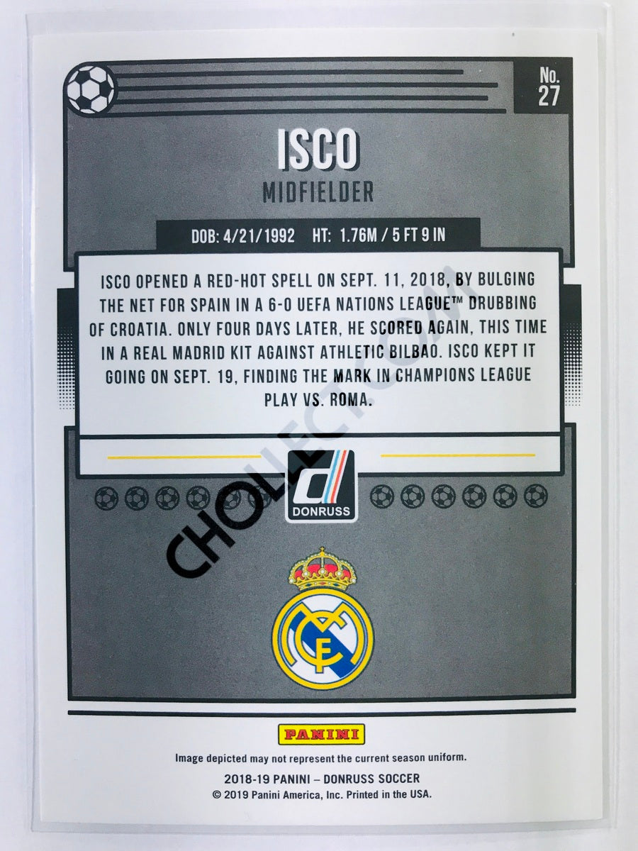 Isco - Real Madrid CF 2018-19 Panini Donruss #27