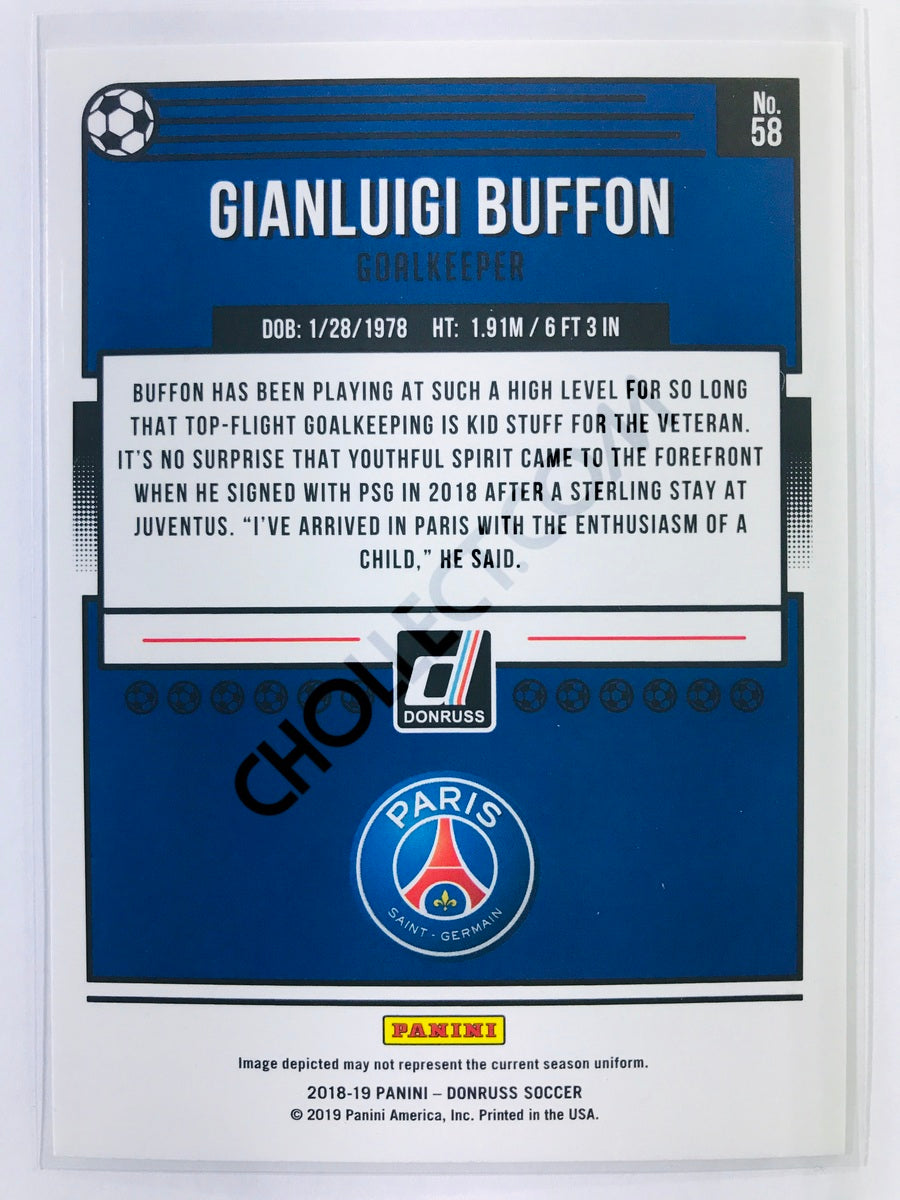 Gianluigi Buffon - Paris Saint-Germain 2018-19 Panini Donruss #58