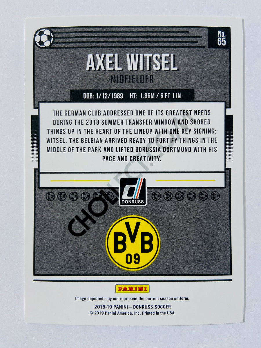 Axel Witsel - Borussia Dortmund 2018-19 Panini Donruss #65