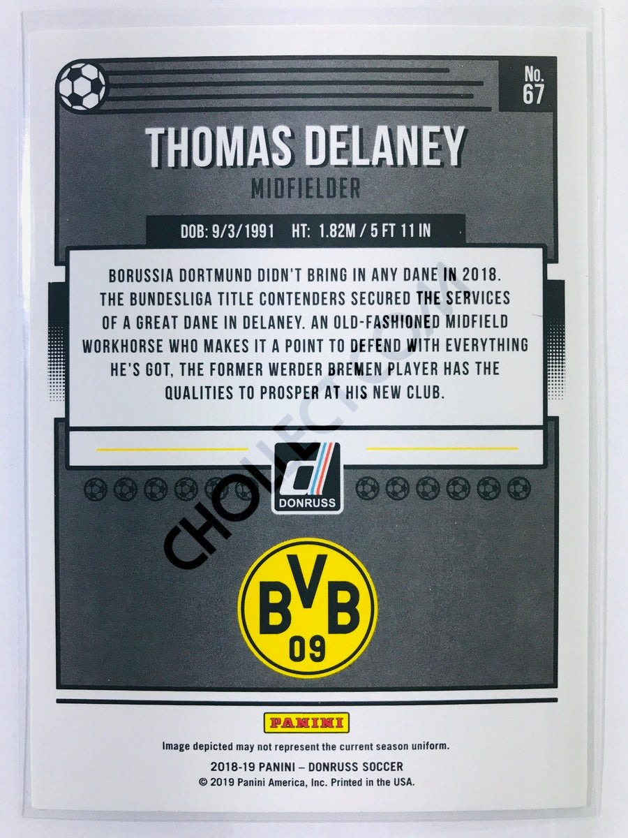 Thomas Delaney - Borussia Dortmund 2018-19 Panini Donruss #67