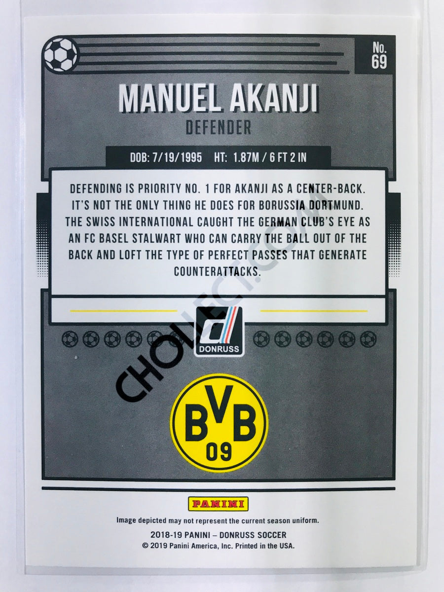 Manuel Akanji - Borussia Dortmund 2018-19 Panini Donruss #69