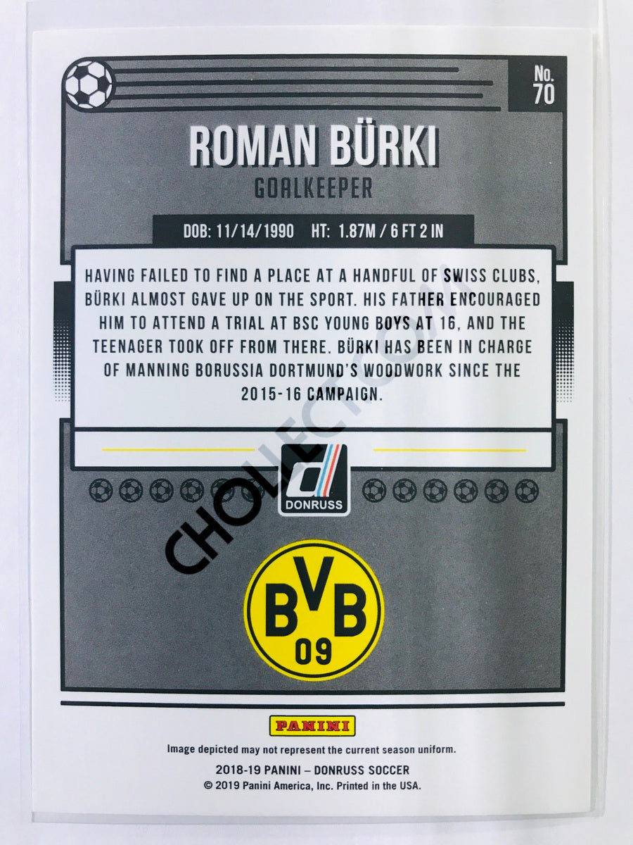 Roman Burki - Borussia Dortmund 2018-19 Panini Donruss #70