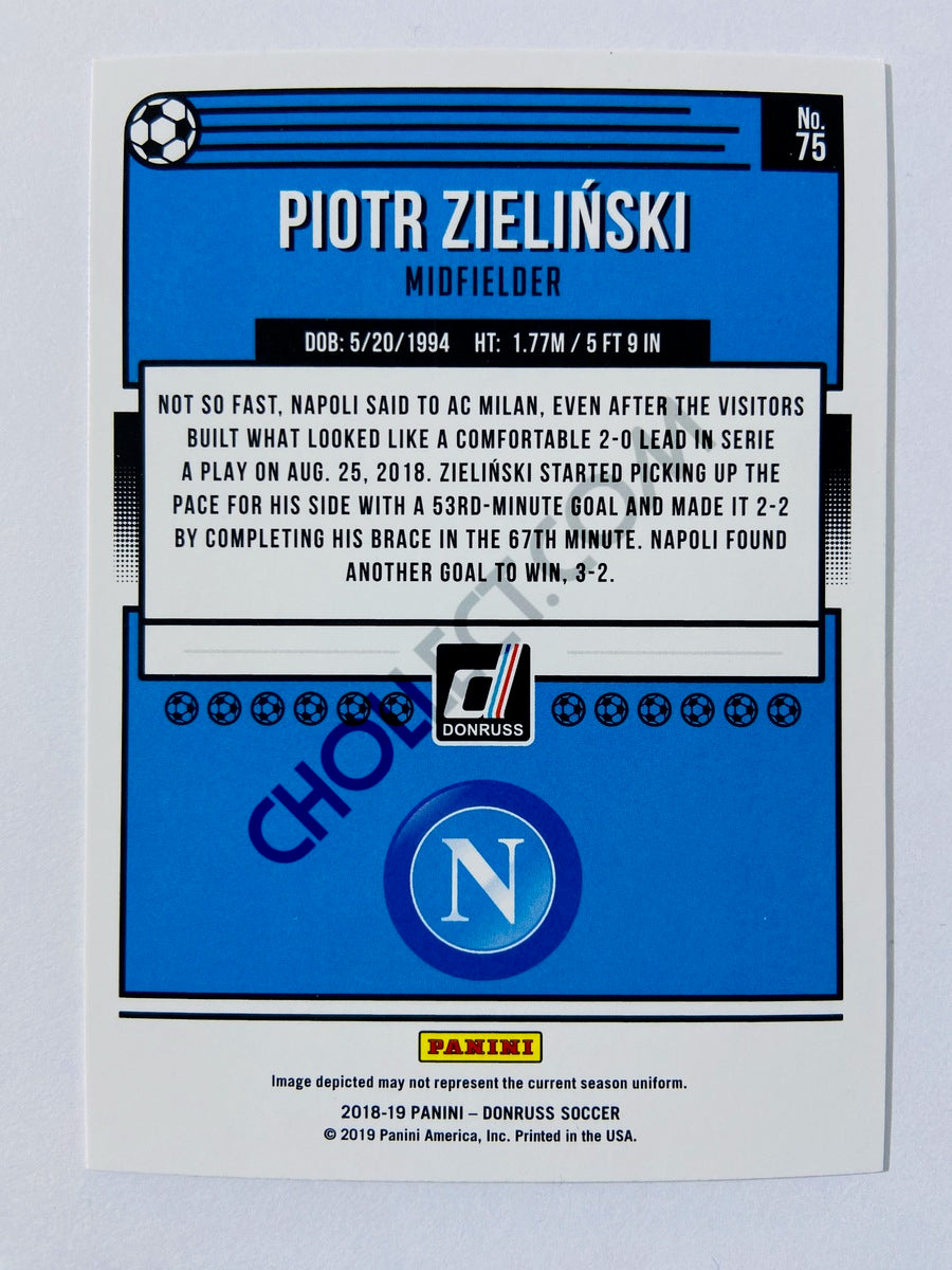 Piotr Zielinski - SSC Napoli 2018-19 Panini Donruss #75