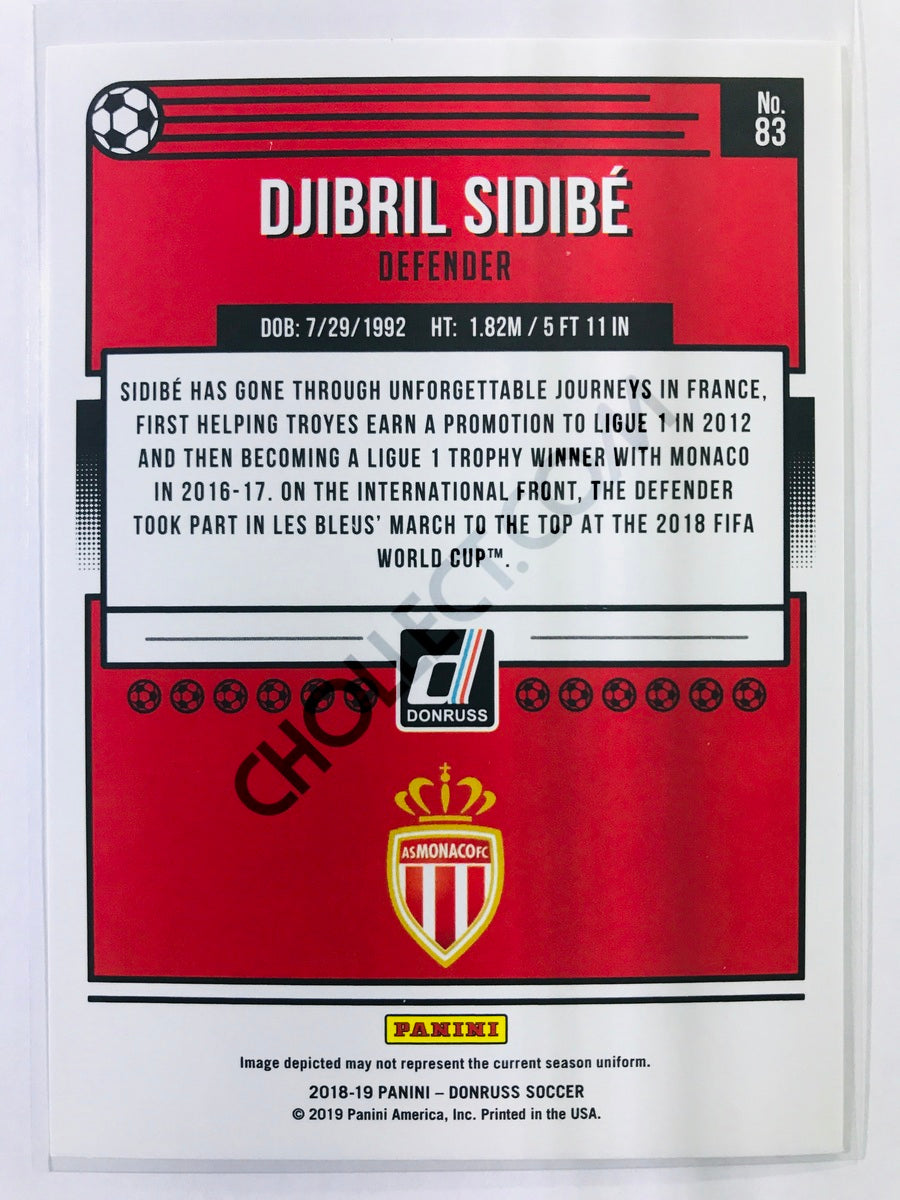 Djibril Sidibe - AS Monaco 2018-19 Panini Donruss #83