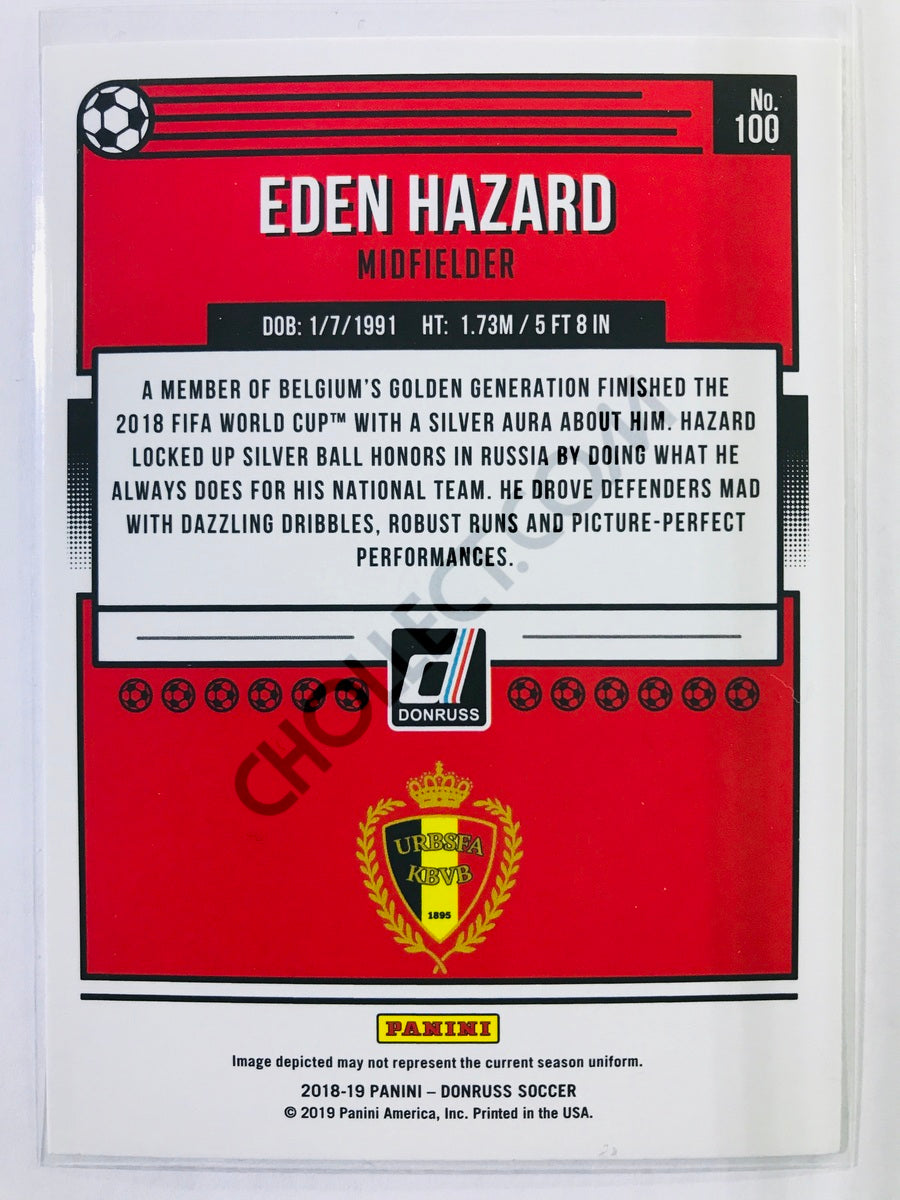 Eden Hazard - Belgium 2018-19 Panini Donruss #100