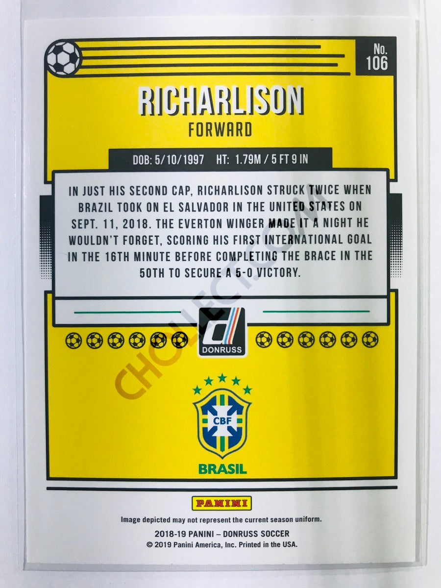 Richarlison - Brazil 2018-19 Panini Donruss #106