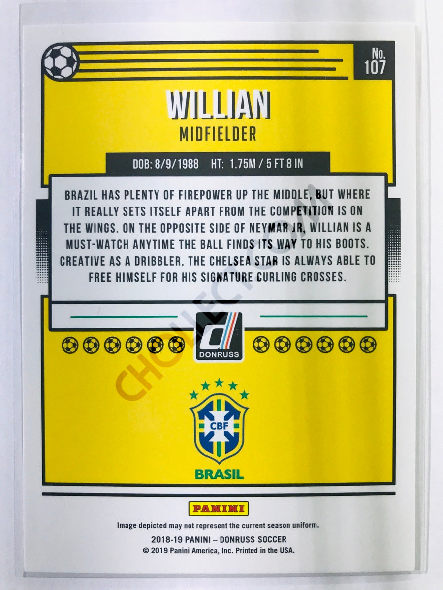 Willian - Brazil 2018-19 Panini Donruss #107