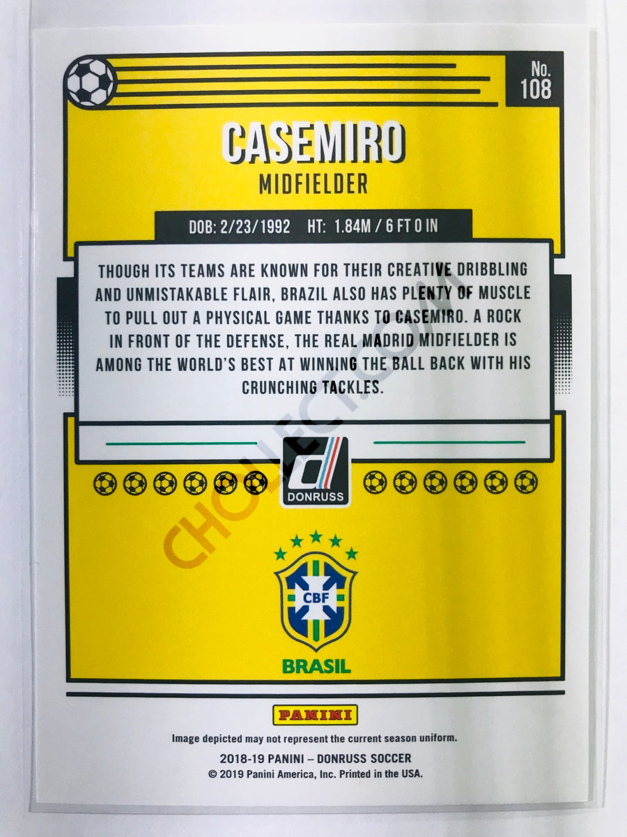 Casemiro - Brazil 2018-19 Panini Donruss #108