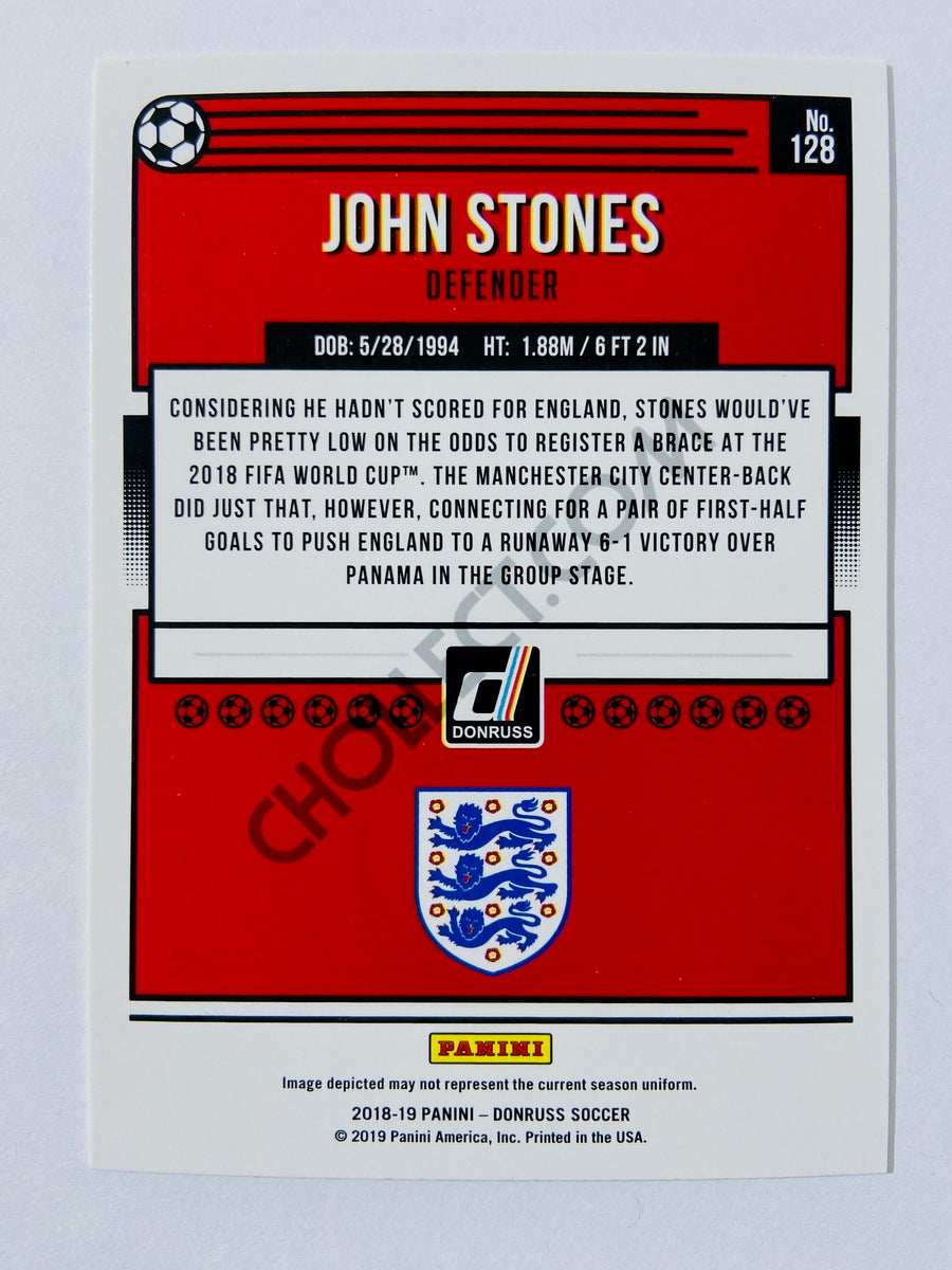 John Stones - England 2018-19 Panini Donruss #128