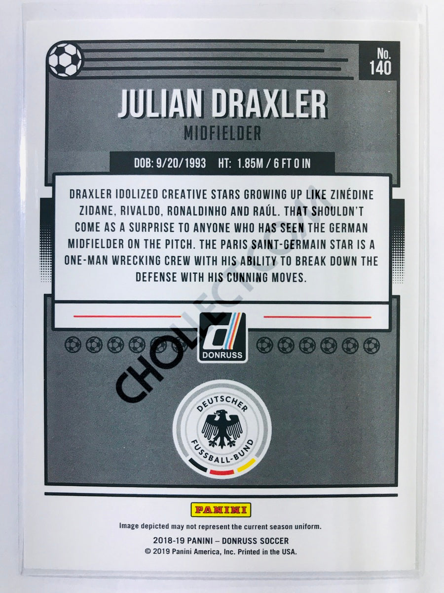 Julian Draxler - Germany 2018-19 Panini Donruss #140