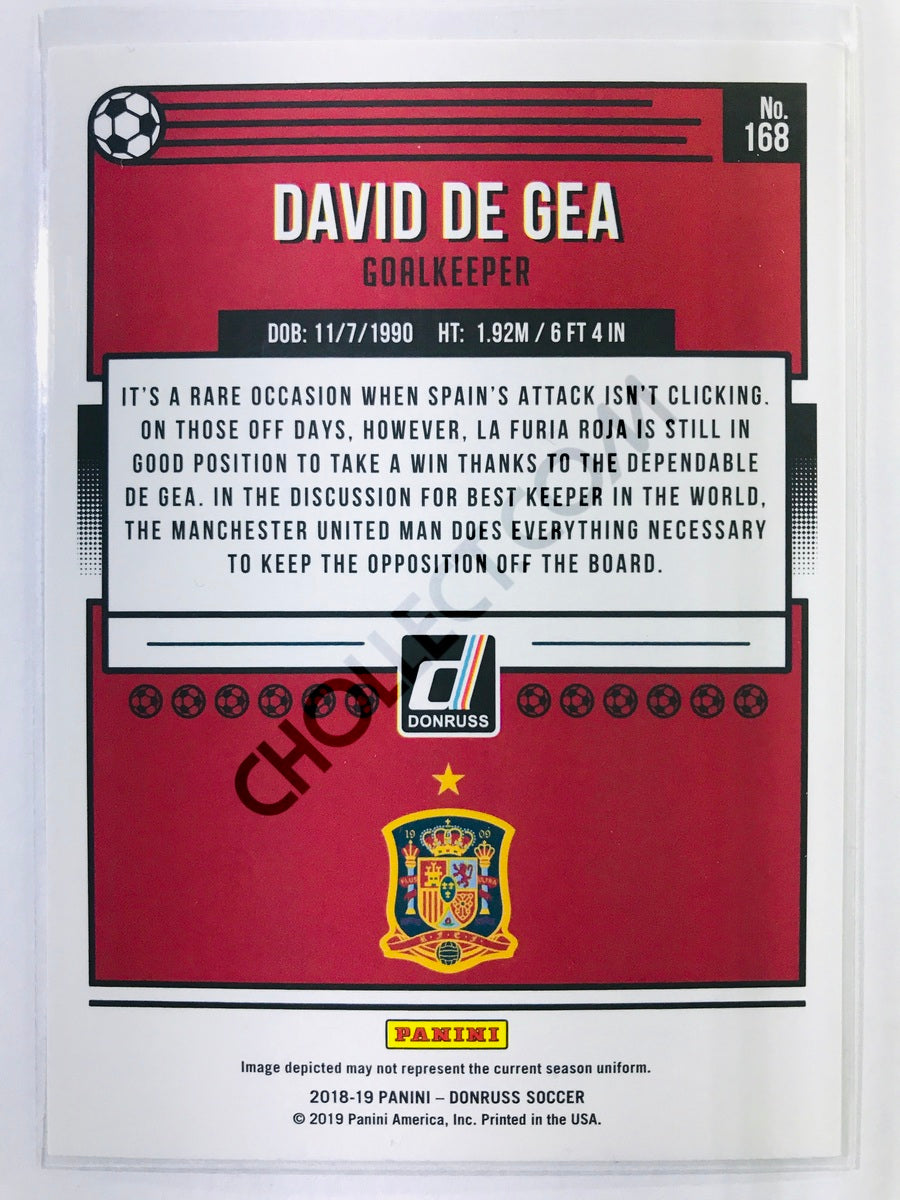 David de Gea - Spain 2018-19 Panini Donruss #168