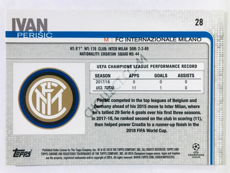 Ivan Perisic - FC Internazionale Milano 2018-19 Topps Chrome UCL #28