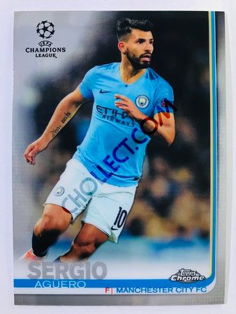 Sergio Agüero - Manchester City FC 2018-19 Topps Chrome UCL #79