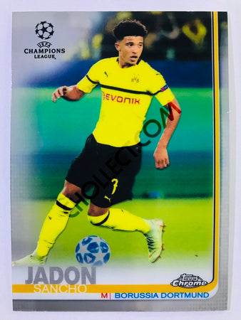 Jadon Sancho - Borussia Dortmund 2018-19 Topps Chrome UCL Rookie #86