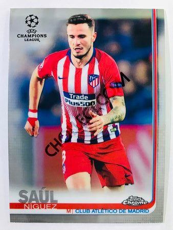 Saul Niguez - Club Atlético De Madrid 2018-19 Topps Chrome UCL #91