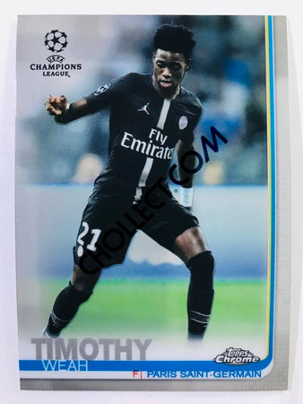 Timothy Weah - Paris Saint-Germain 2018-19 Topps Chrome UCL #92