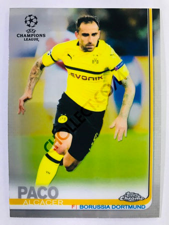 Paco Alcacer - Borussia Dortmund 2018-19 Topps Chrome UCL #97