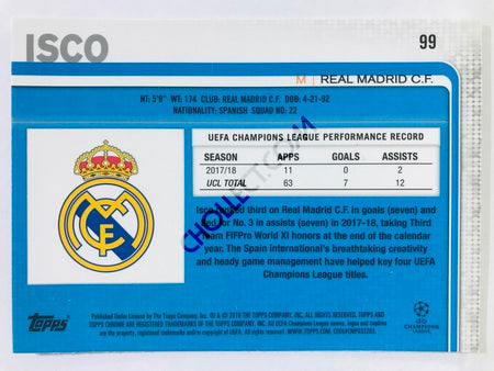 Isco - Real Madrid C.F. 2018-19 Topps Chrome UCL #99