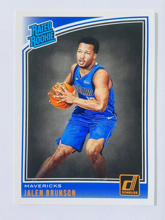 Jalen Brunson - Dallas Mavericks 2018-19 Panini Donruss Rated Rookie #179