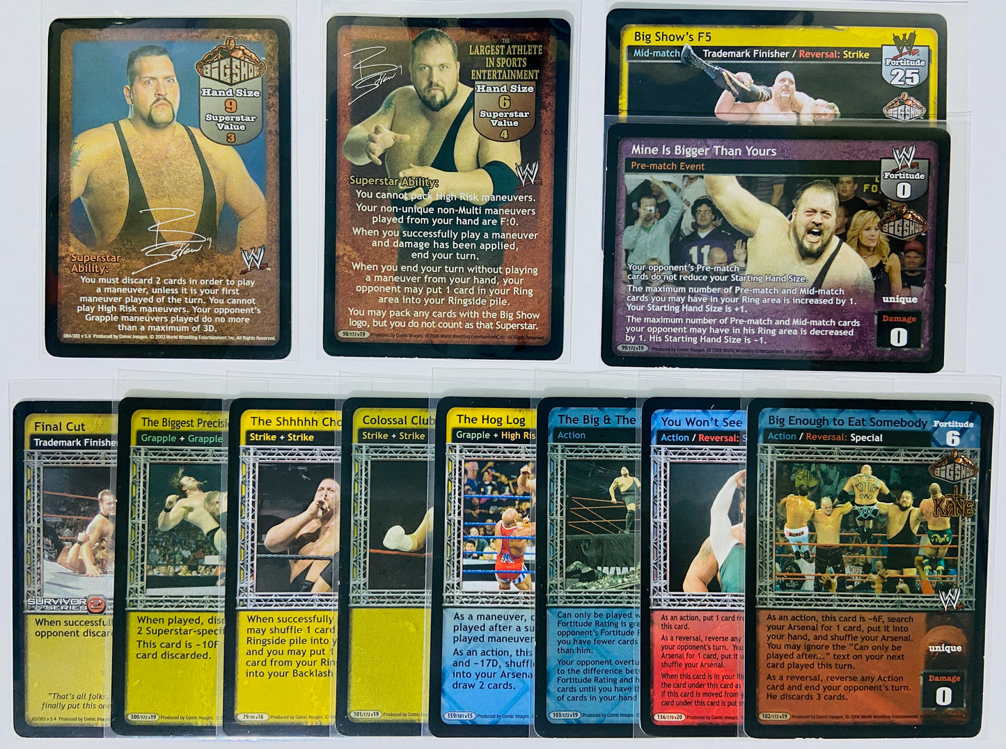 Big Show - 12-Card Lot (Foils, Superstar Card, Rare) Set B