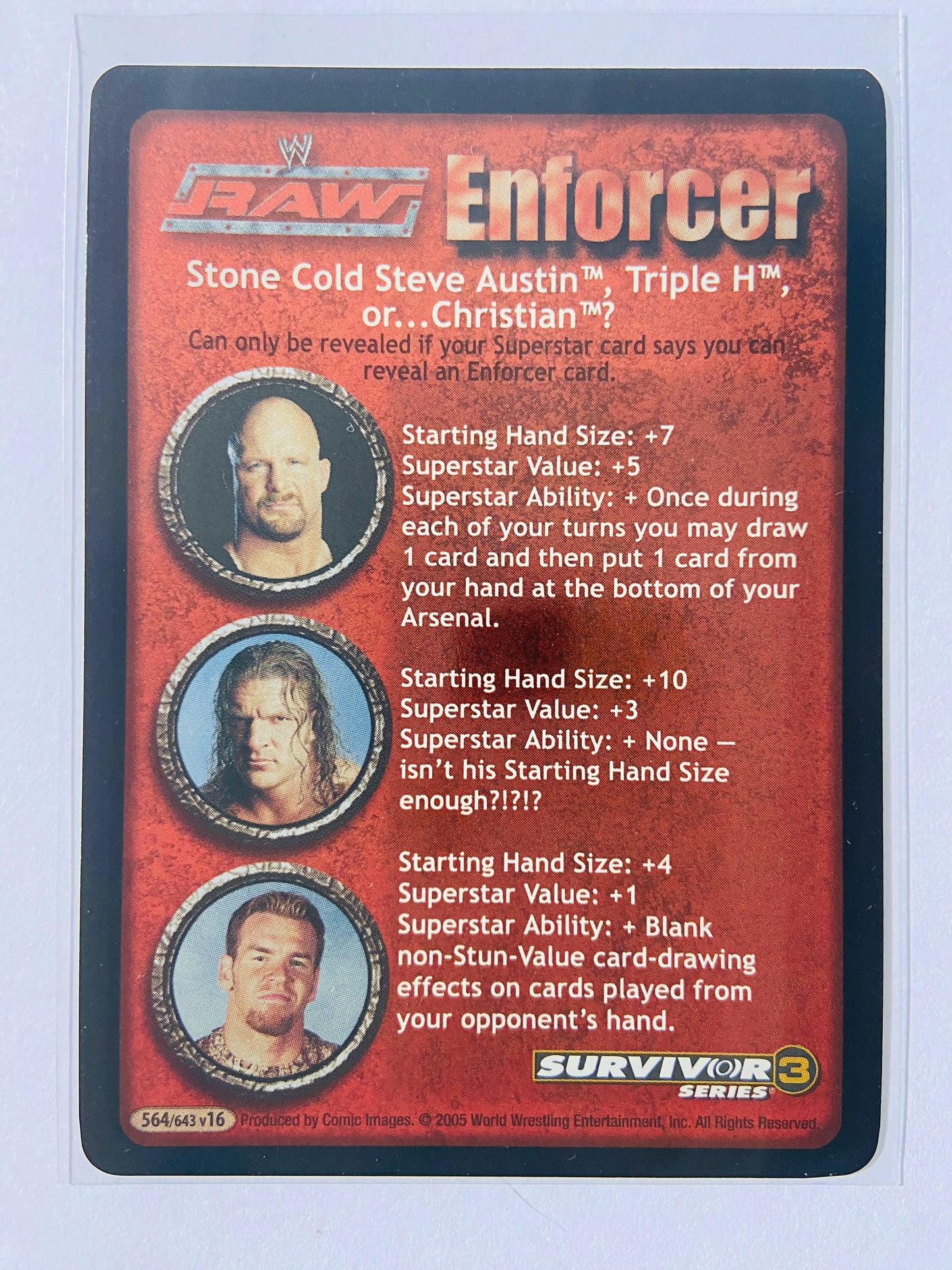 Eric Bischoff 4-Card Lot A (Foils, GM, Enforcer, Raw, Stonecold)