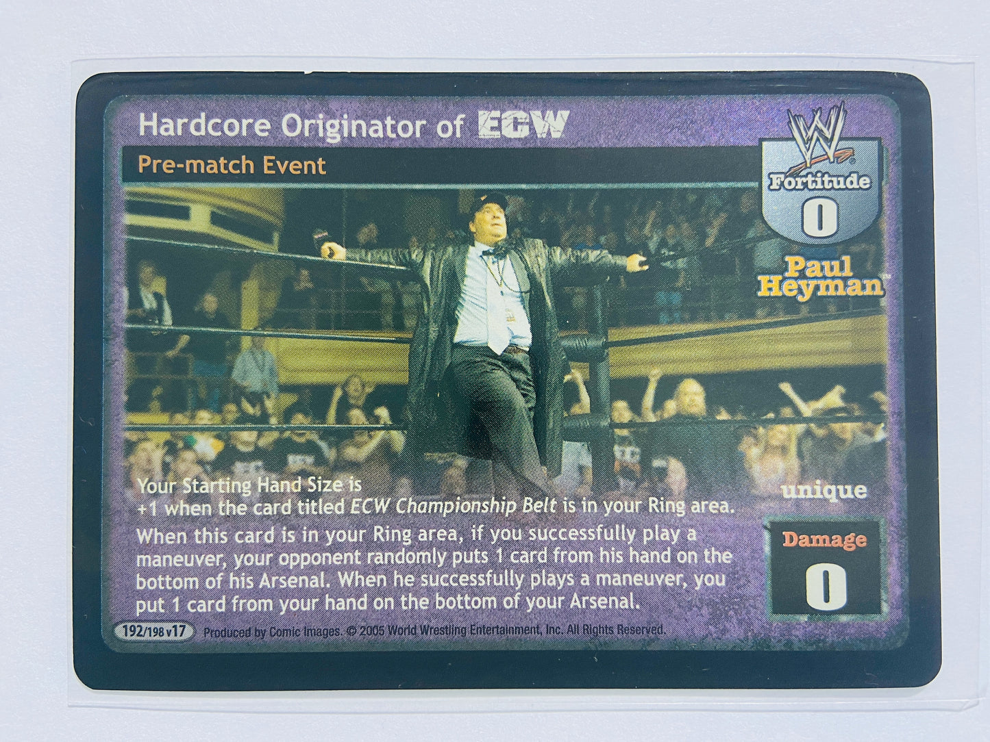 Paul Heyman - 5-Card Lot (GM, Enforcer, Rare/Ultra Rare)