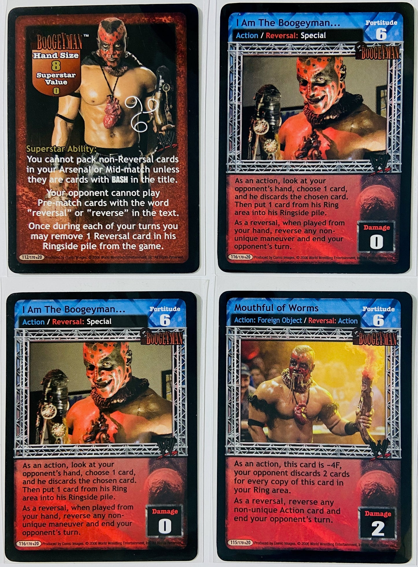 The Boogeyman - 4-Card Lot (Superstar Card, Rares)