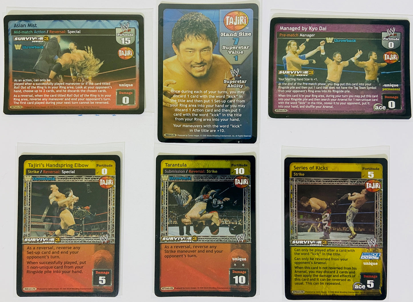 Tajiri - 6-Card Lot (Superstar Card, Foils, SS3, Ultra Rare)