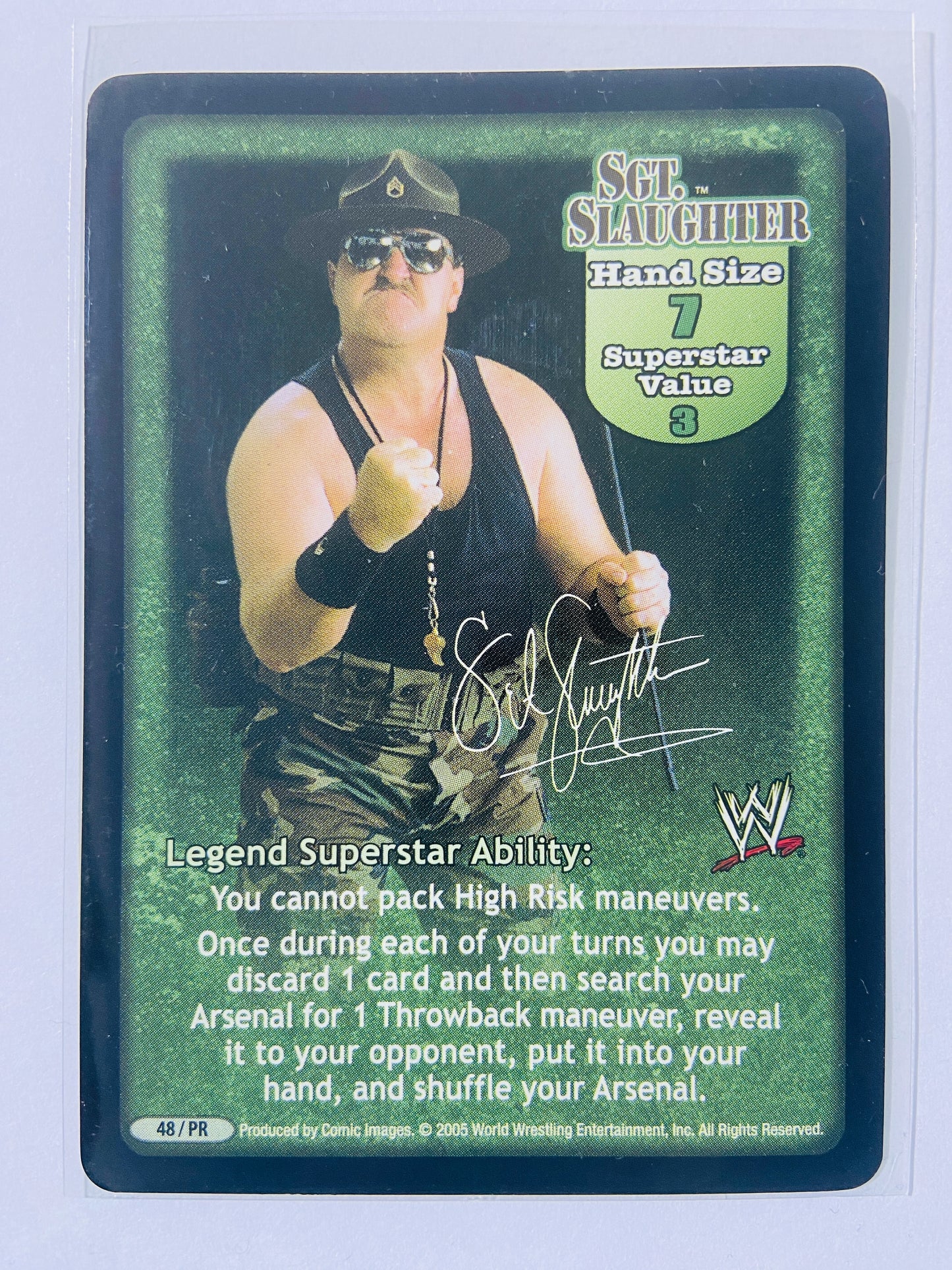 Sgt. Slaughter - 2-Card Lot (Superstar Card, Rare)