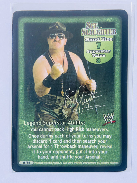 Sgt. Slaughter - 2-Card Lot (Superstar Card, Rare)