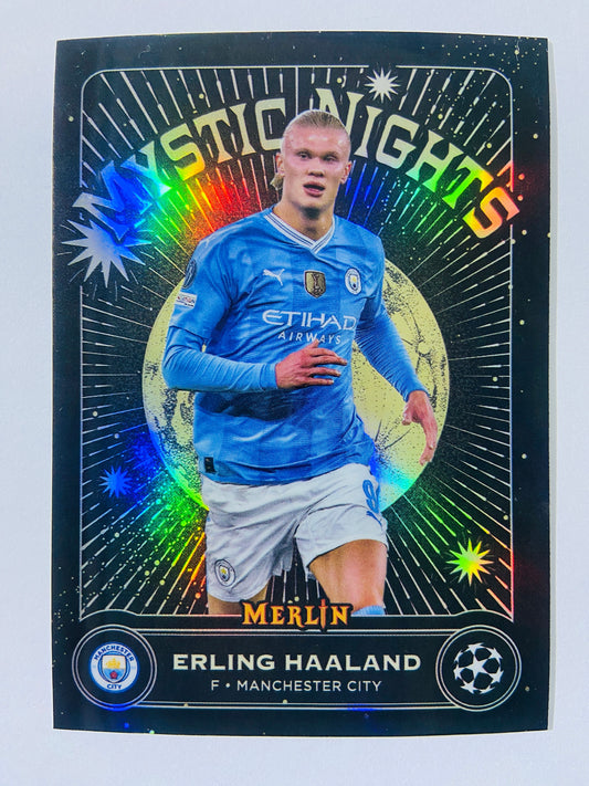 Erling Haaland - Manchester City 2023-24 Topps Merlin Mystic Nights Insert #MN-14