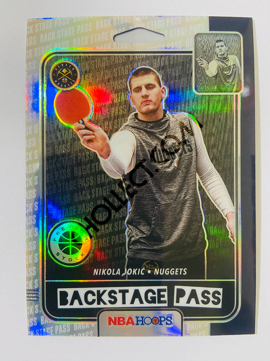 Nikola Jokic - Denver Nuggets 2019-20 Panini Hoops Premium Stock Backstage Pass Insert Holo #4