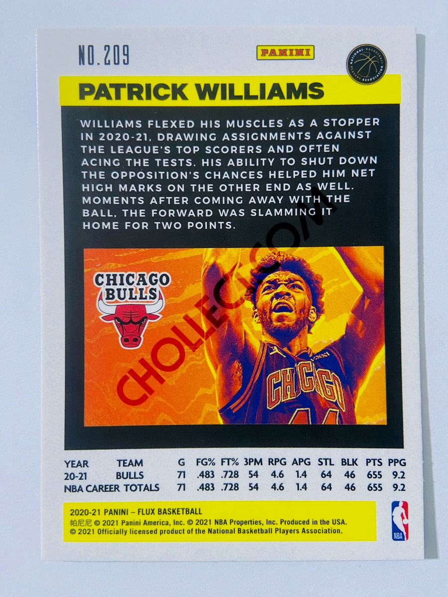 Patrick Williams - Chicago Bulls 2020-21 Panini Flux RC Rookie #209