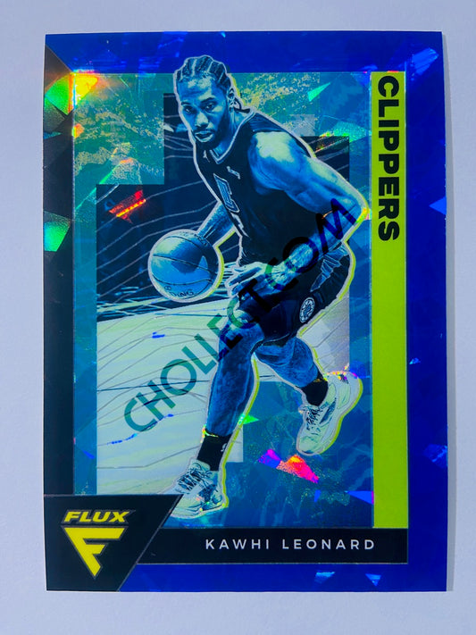 Kawhi Leonard - Los Angeles Clippers 2020-21 Panini Flux Cracked Ice Blue Prizm Parallel #73