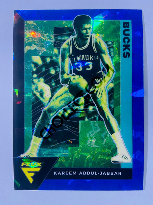 Kareem Abdul-Jabbar - Milwaukee Bucks 2020-21 Panini Flux Cracked Ice Blue Prizm Parallel #194
