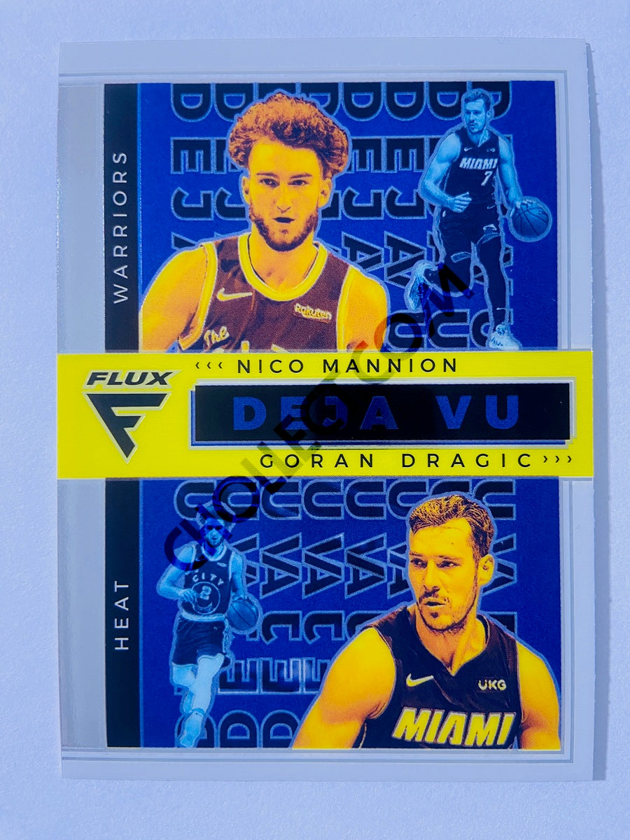 Goran Dragic / Nico Mannion - Miami Heat / Golden State Warriors 2020-21 Panini Flux Deja Vu Insert #25