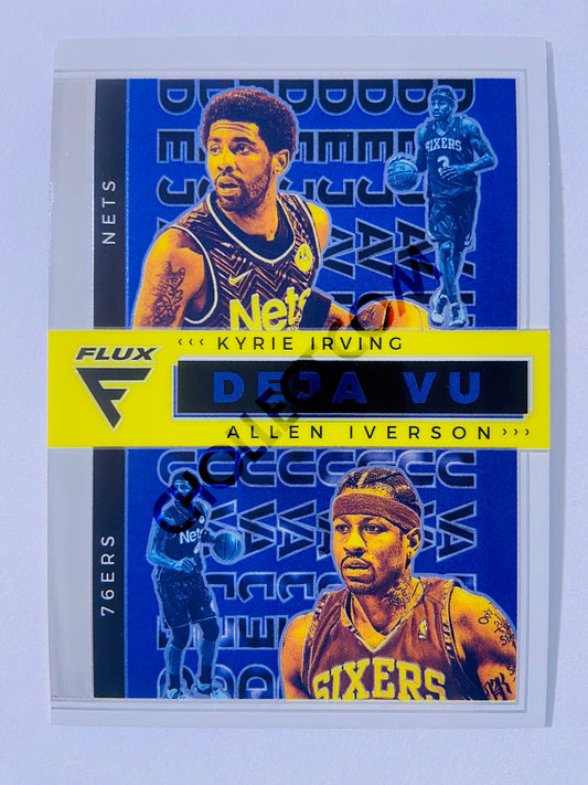 Allen Iverson / Kyrie Irving - Philadelphia 76ers / Brooklyn Nets 2020-21 Panini Flux Deja Vu Insert #30