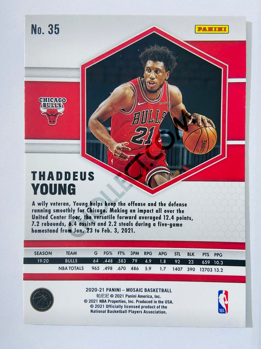 Thaddeus Young - Chicago Bulls 2020-21 Panini Mosaic #35