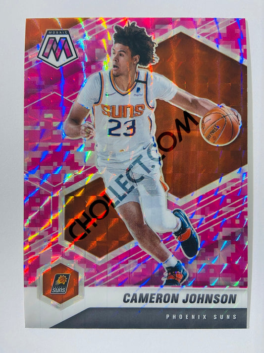 Cameron Johnson - Phoenix Suns 2020-21 Panini Mosaic Pink Camo Parallel #172