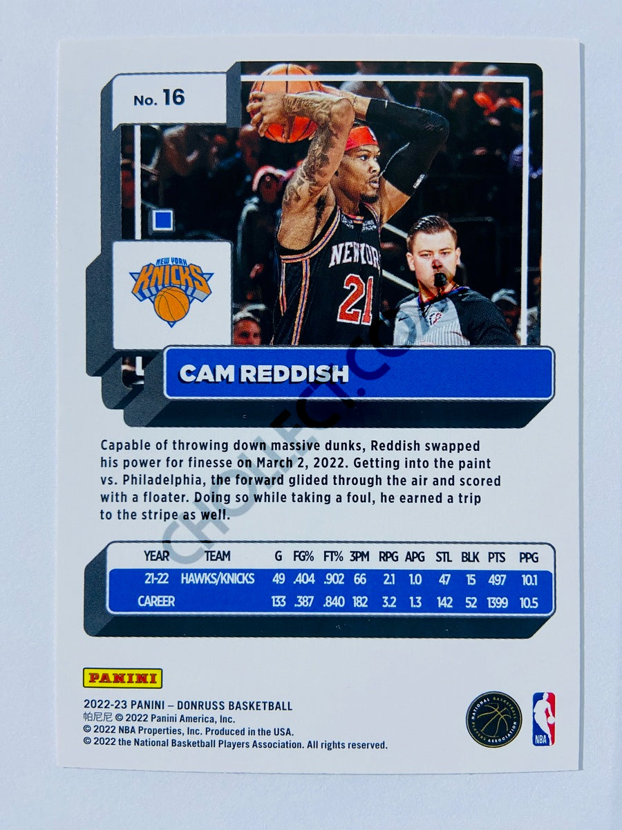 Cam Reddish - New York Knicks 2022-23 Panini Donruss #16