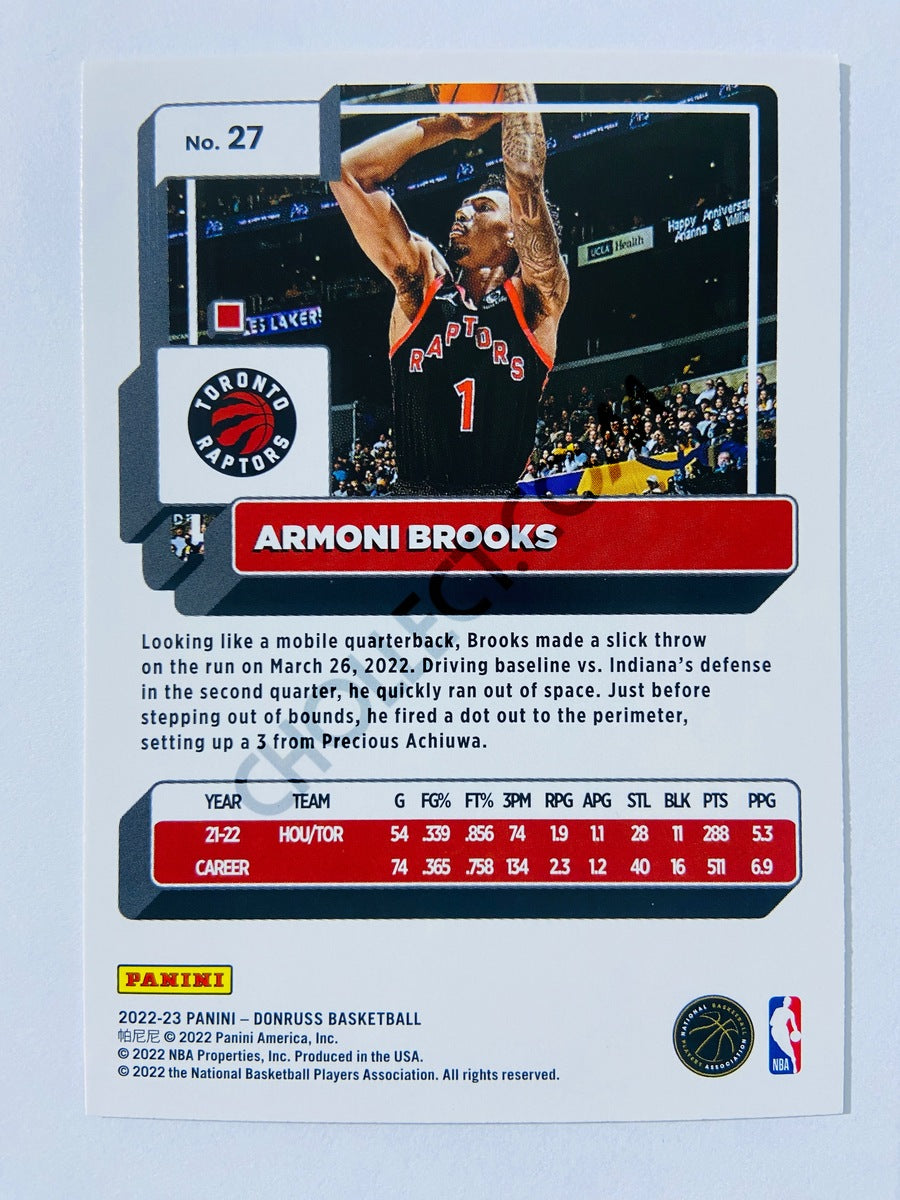 Armoni Brooks - Toronto Raptors 2022-23 Panini Donruss #27