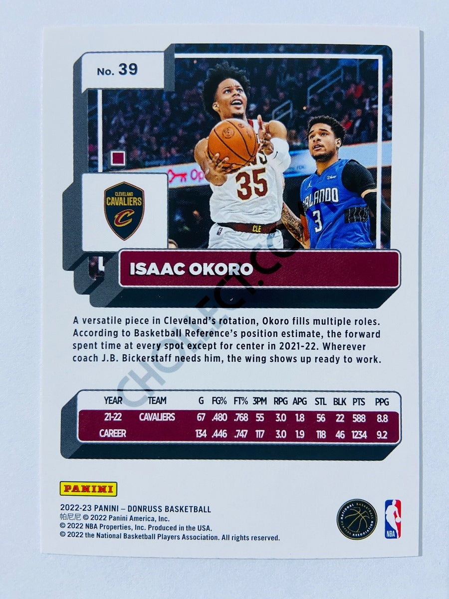 Isaac Okoro - Cleveland Cavaliers 2022-23 Panini Donruss #39