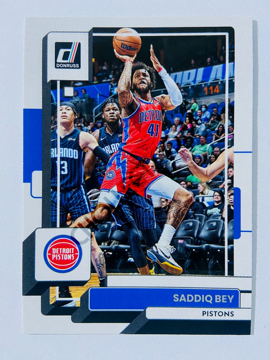 Saddiq Bey - Detroit Pistons 2022-23 Panini Donruss #42