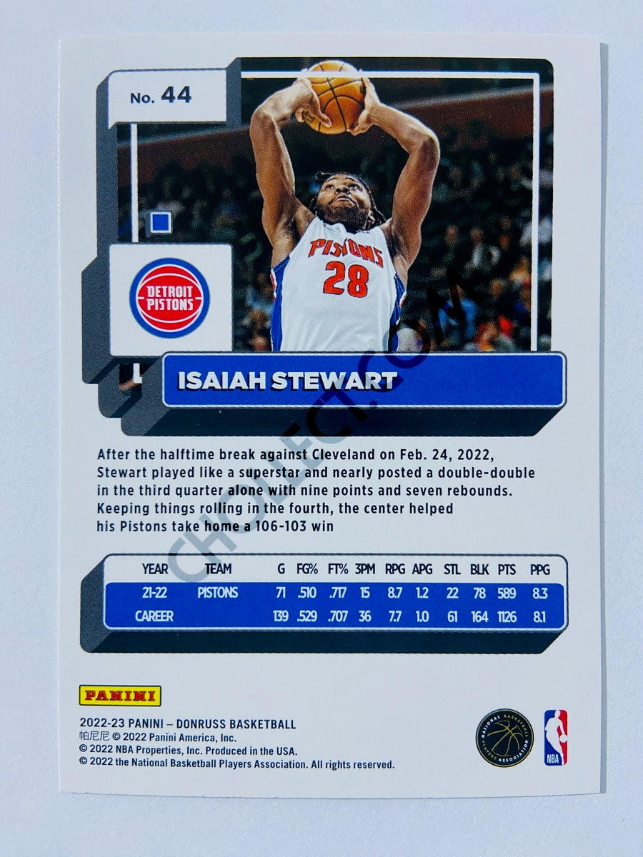 Isaiah Stewart - Detroit Pistons 2022-23 Panini Donruss #44